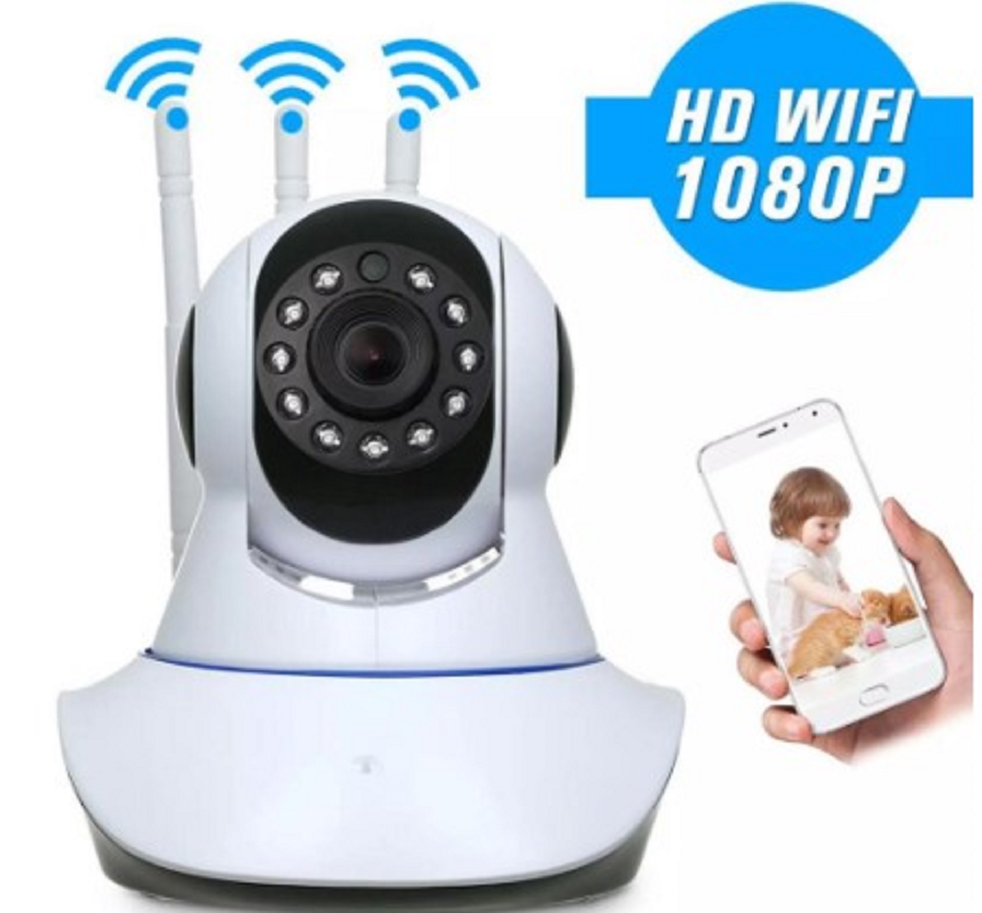 Miniatura 3 de Kit 2 Camaras Seguridad Wifi Roboticas